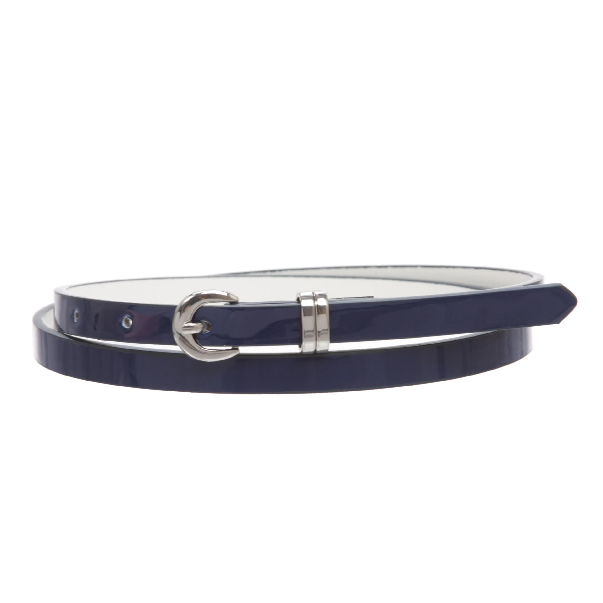 1/2" inch Patent Leather Skinny Belt