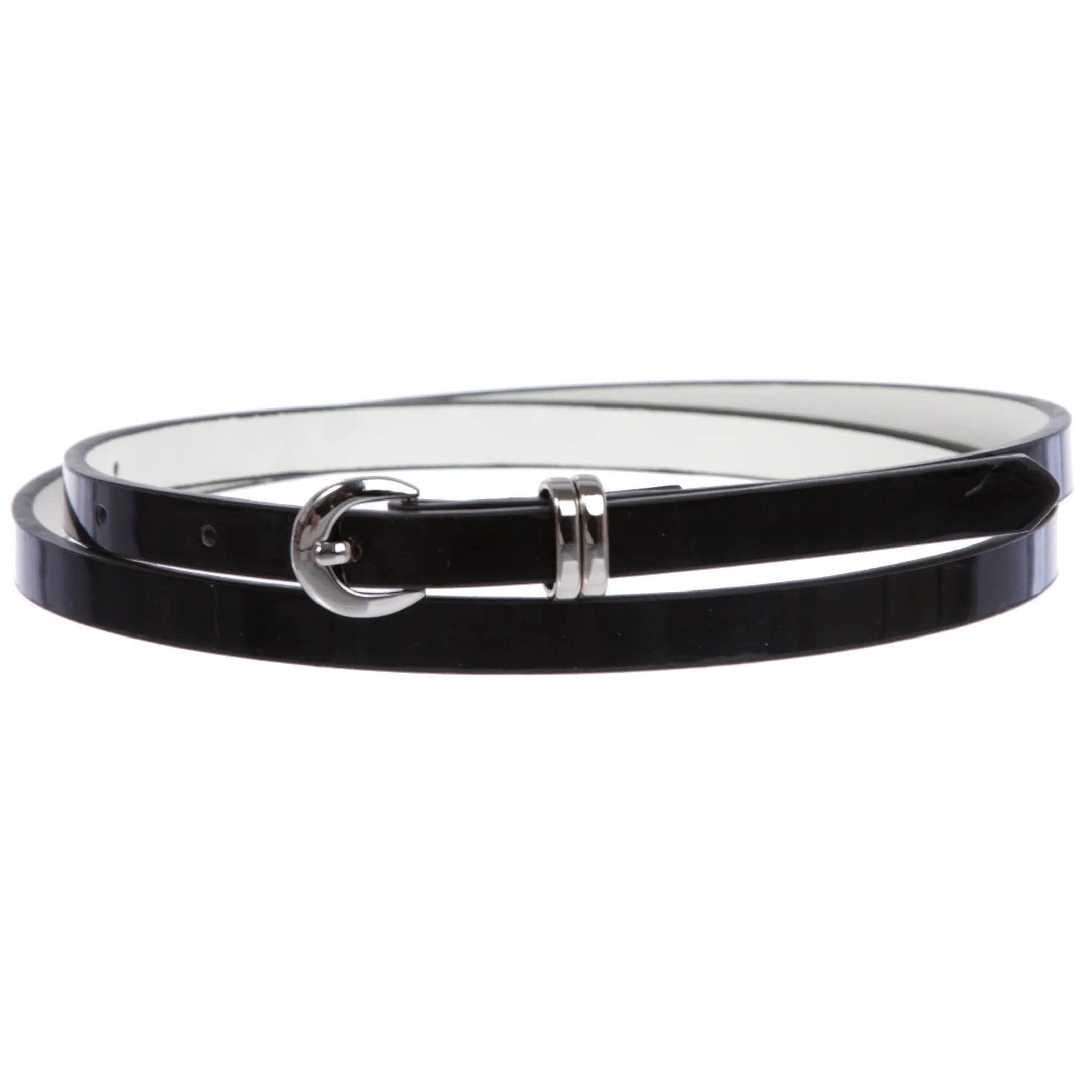 1/2" inch Patent Leather Skinny Belt