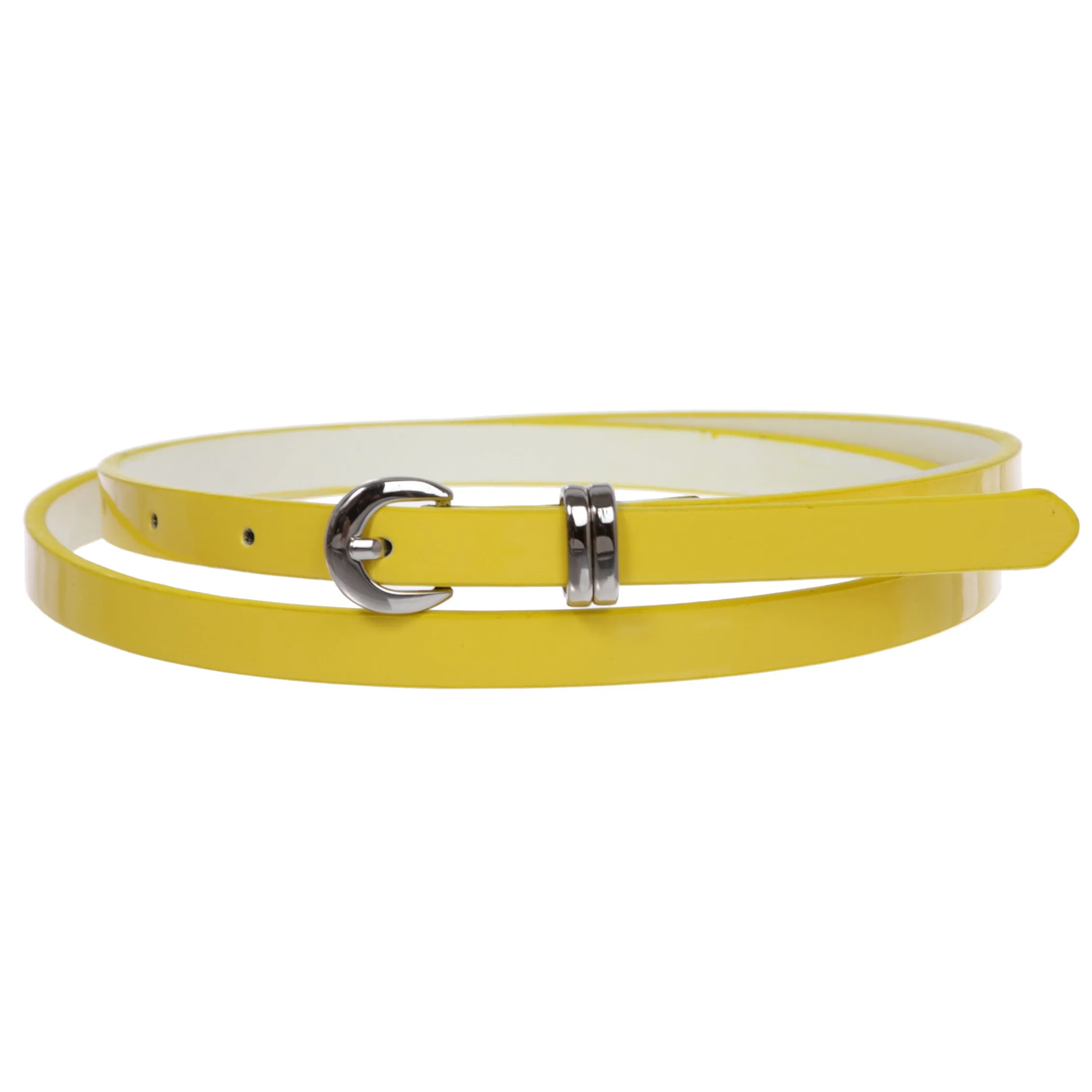 1/2" inch Patent Leather Skinny Belt