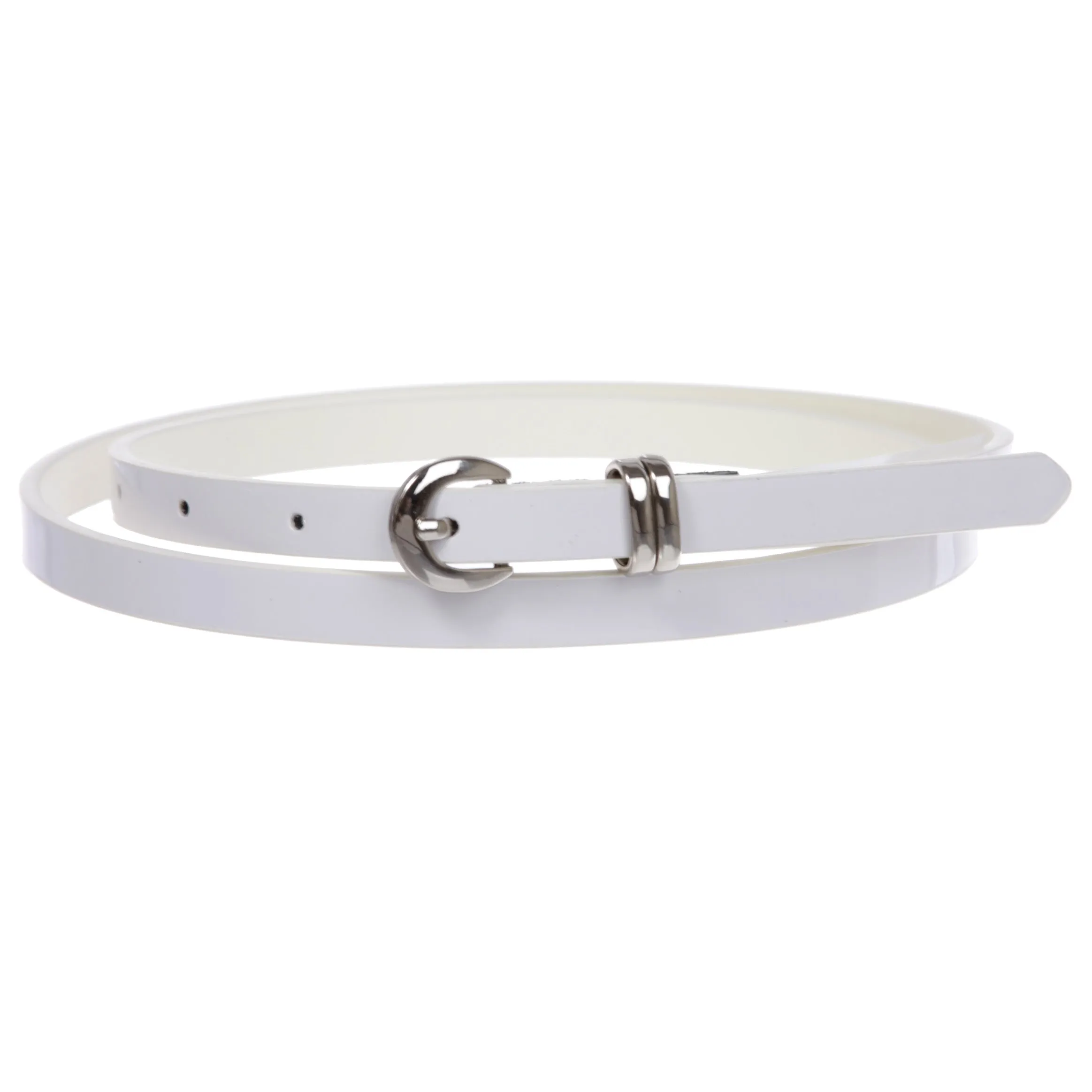 1/2" inch Patent Leather Skinny Belt