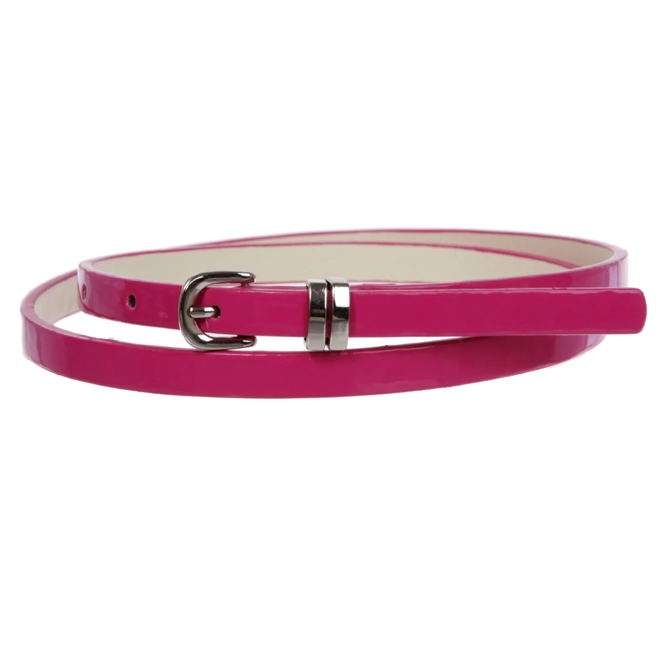 1/2" inch Patent Leather Skinny Belt