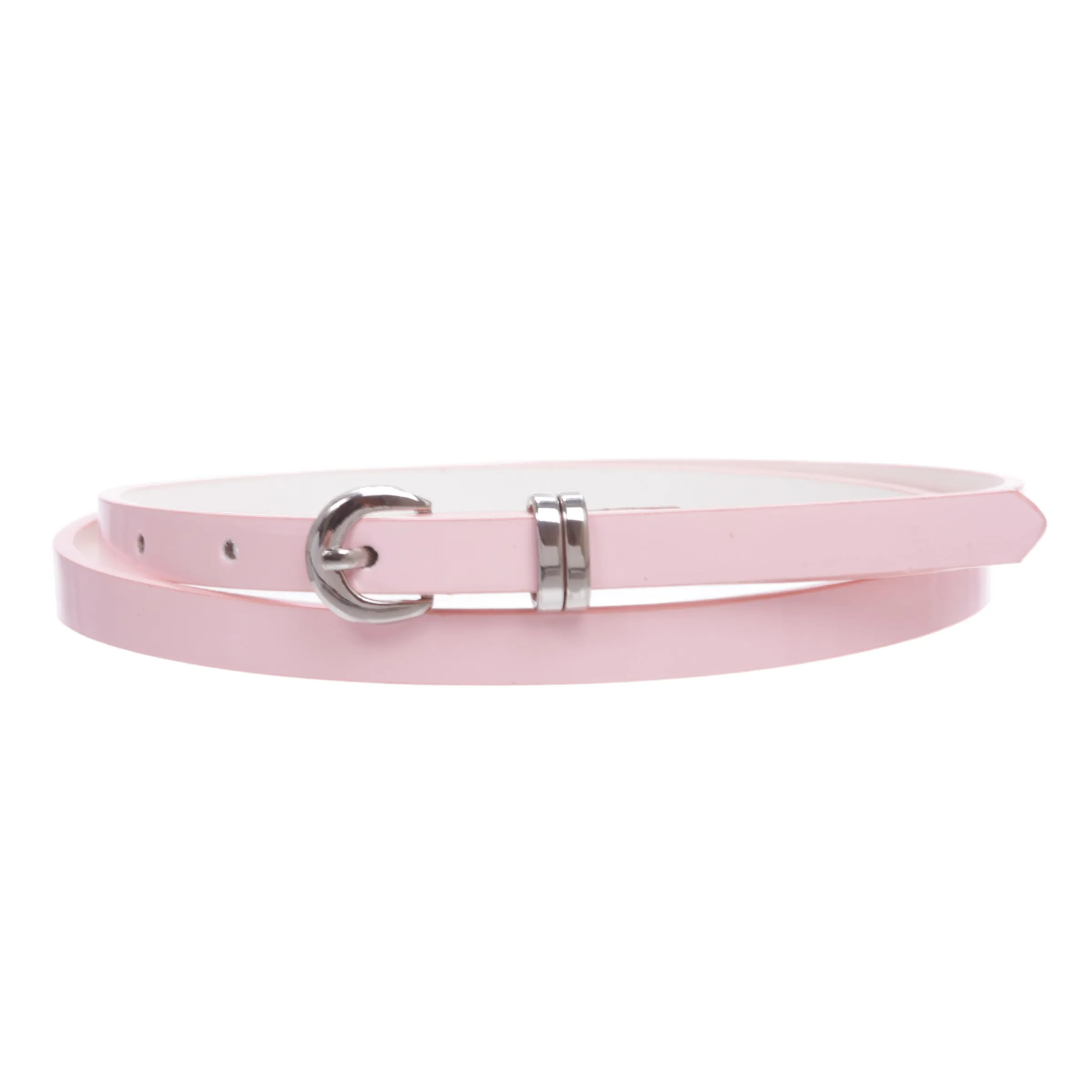 1/2" inch Patent Leather Skinny Belt