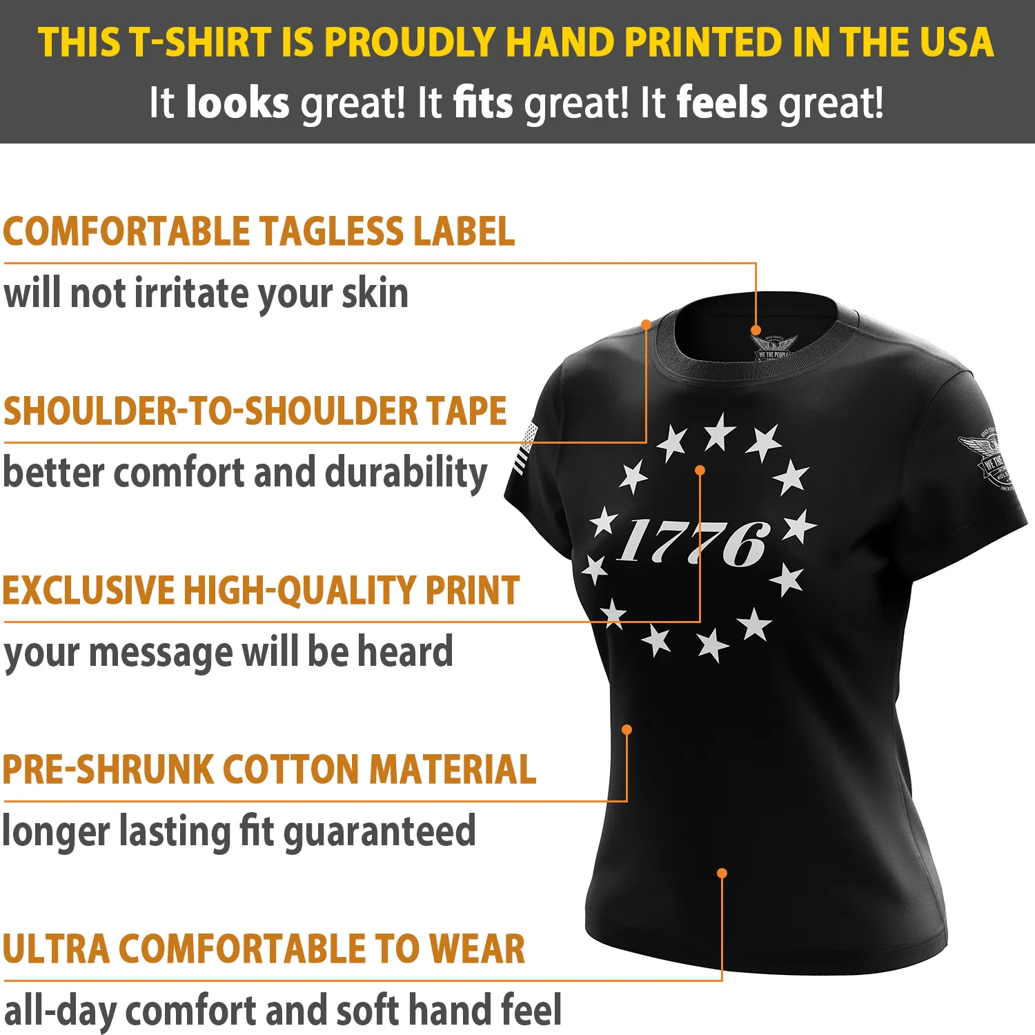 1776 Betsy Ross Flag Women's Short Sleeve Shirt