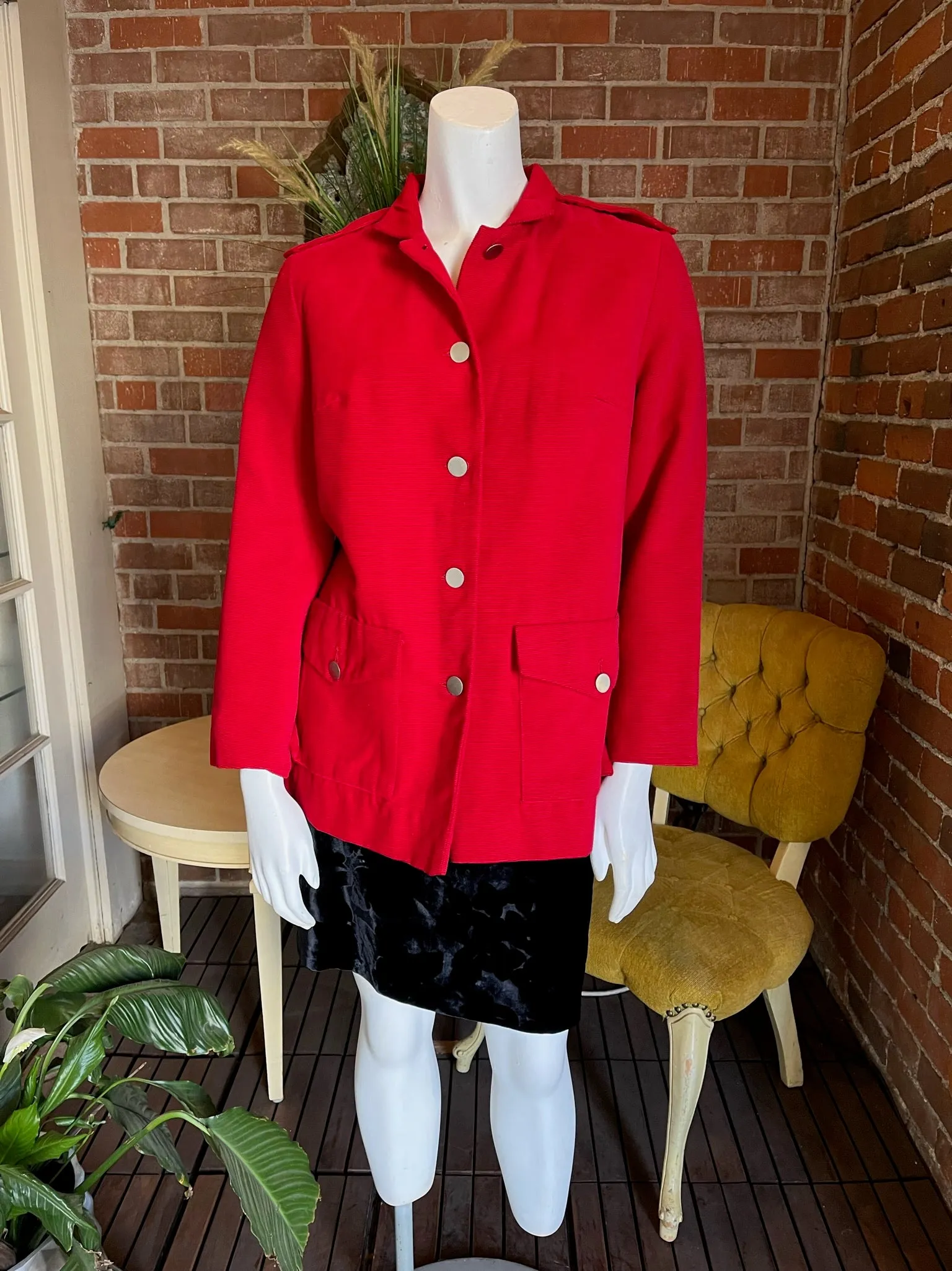 1960s Red Corduroy Jacket