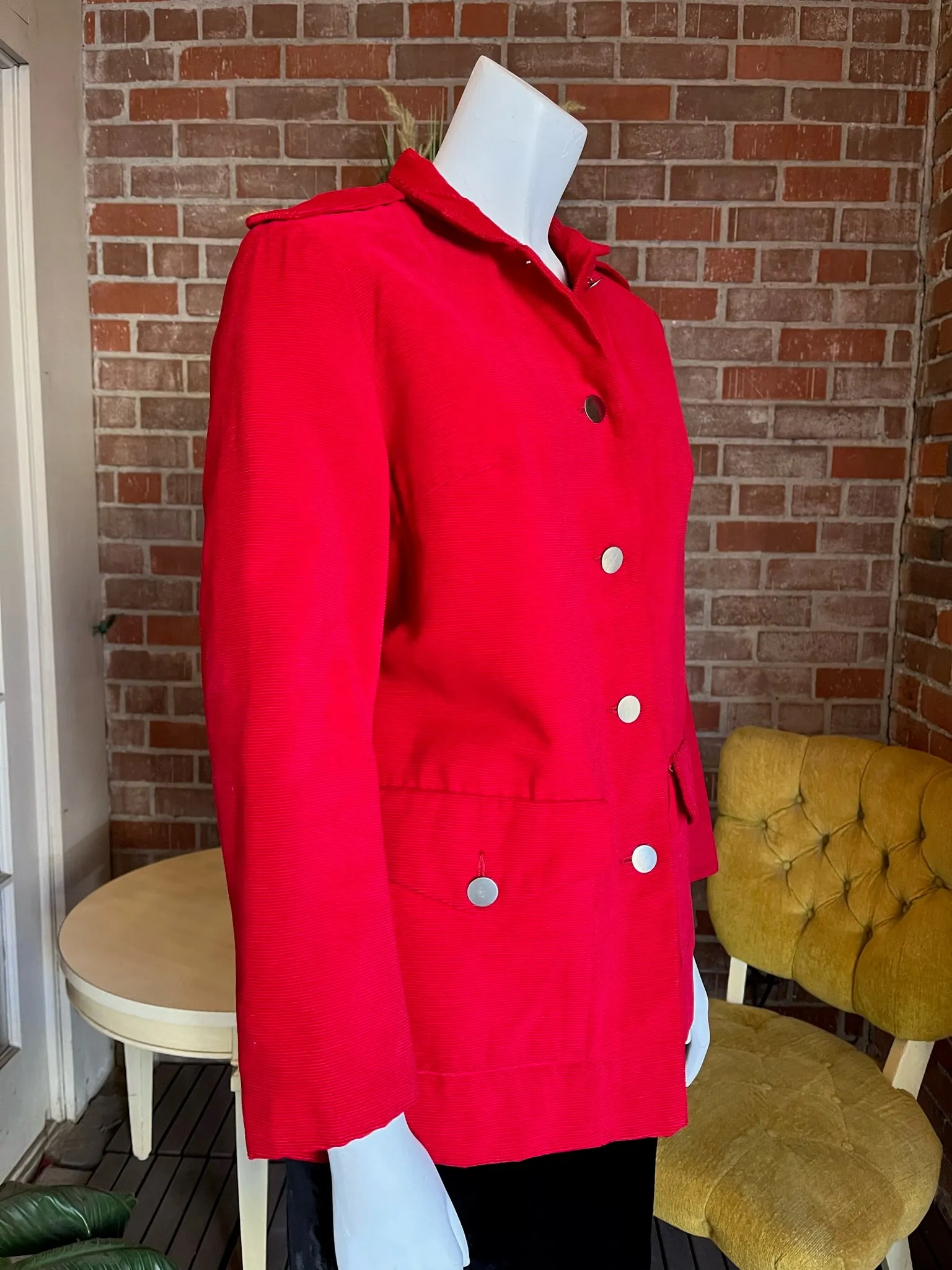 1960s Red Corduroy Jacket