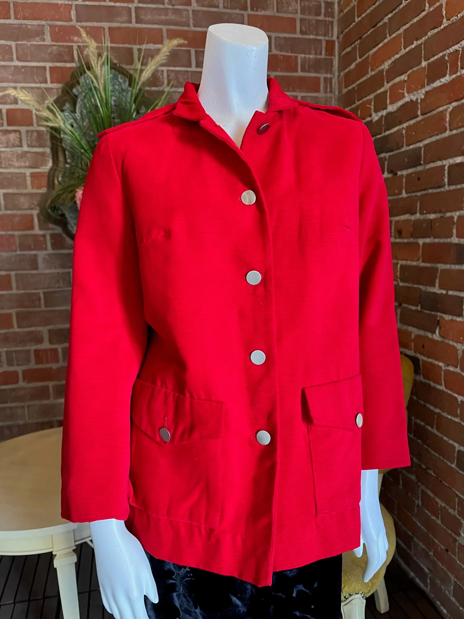 1960s Red Corduroy Jacket