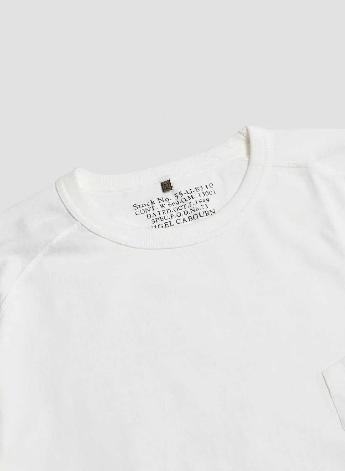 5.6oz Basic T-Shirt in Off White