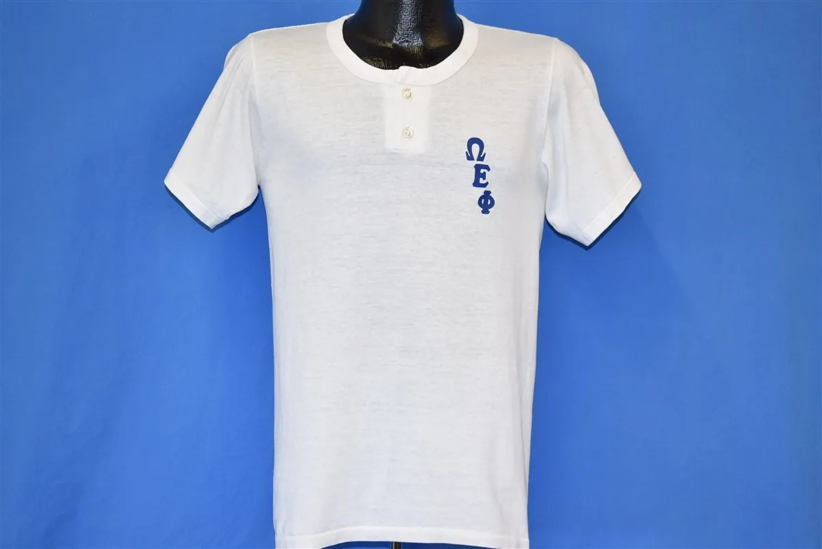 70s Omega Epsilon Phi Greek College Fraternity t-shirt Small