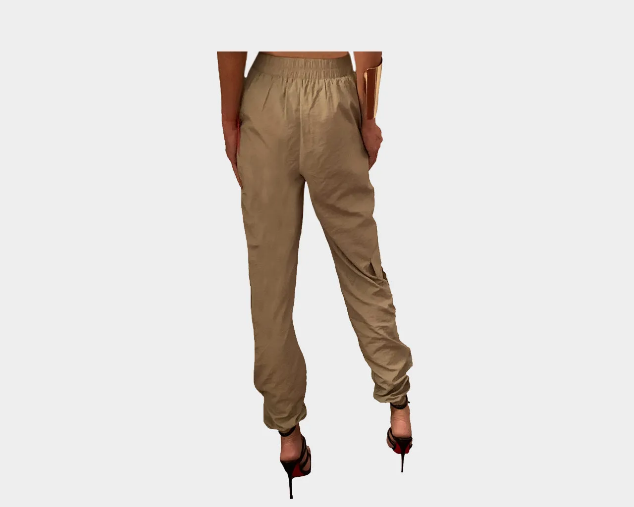 85 Khaki Taupe Weekender Pants - The Malibu