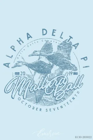 Alpha Delta Pi Furman University Formal T-shirt