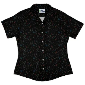 Always Science Icons Curvy Button Up Shirt