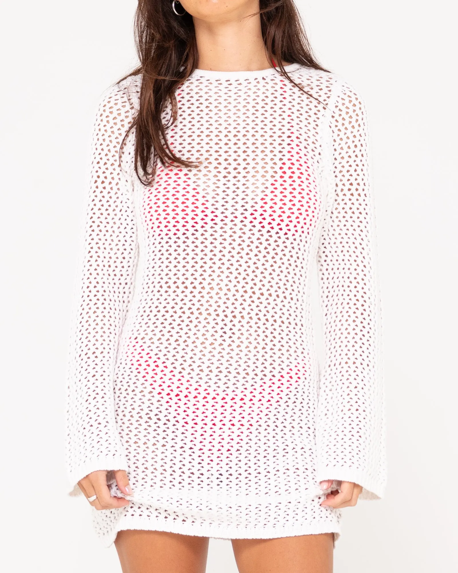 Amalfi Long Sleeve Knit Mini Dress