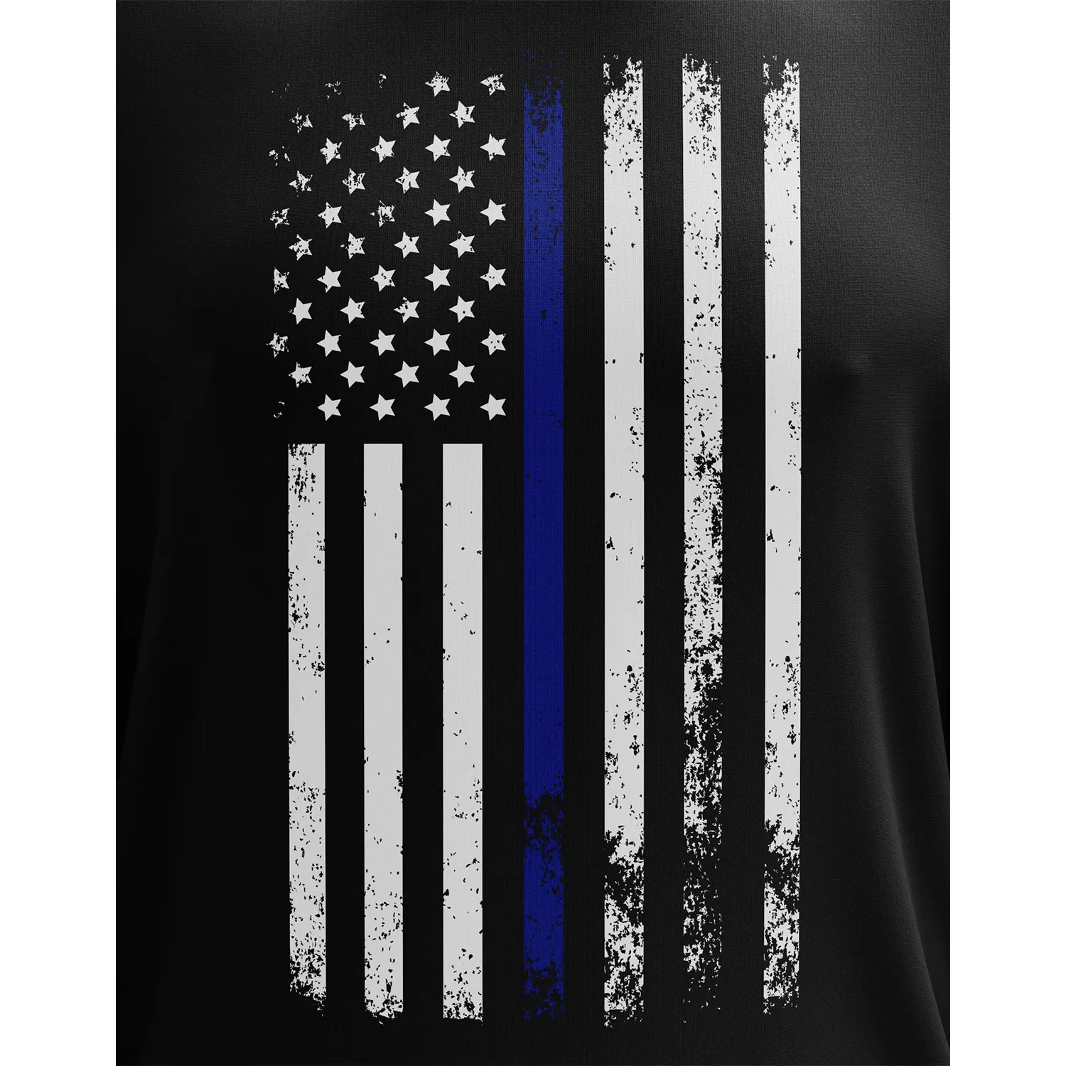 American Flag Thin Blue Line Long Sleeve Shirt