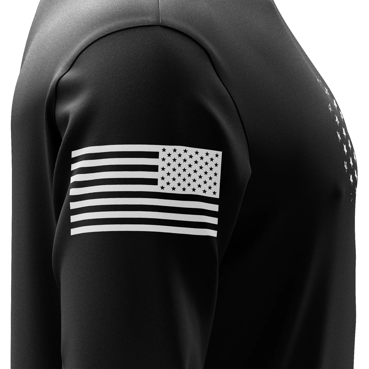 American Flag Thin Blue Line Long Sleeve Shirt