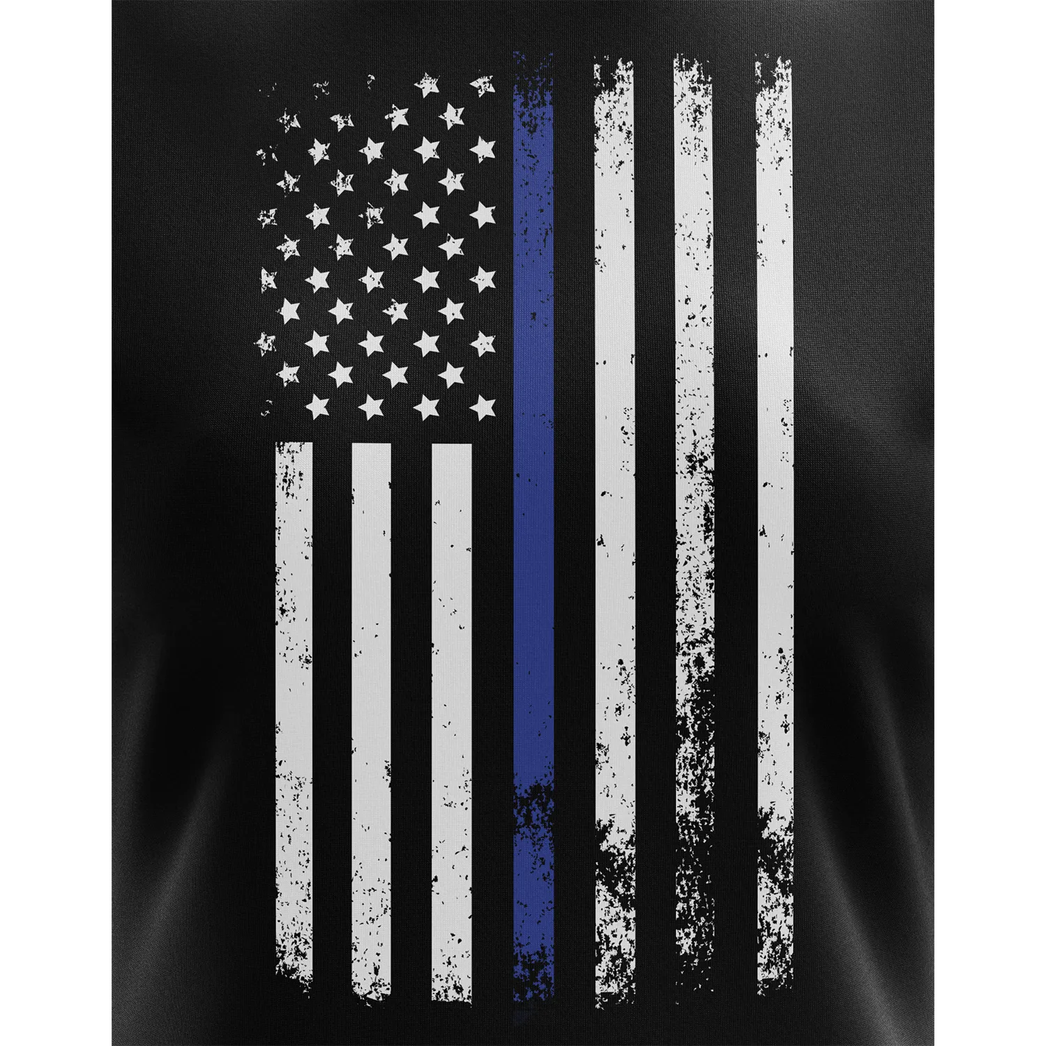 American Flag Thin Blue Line Women's Short Sleeve Shirt