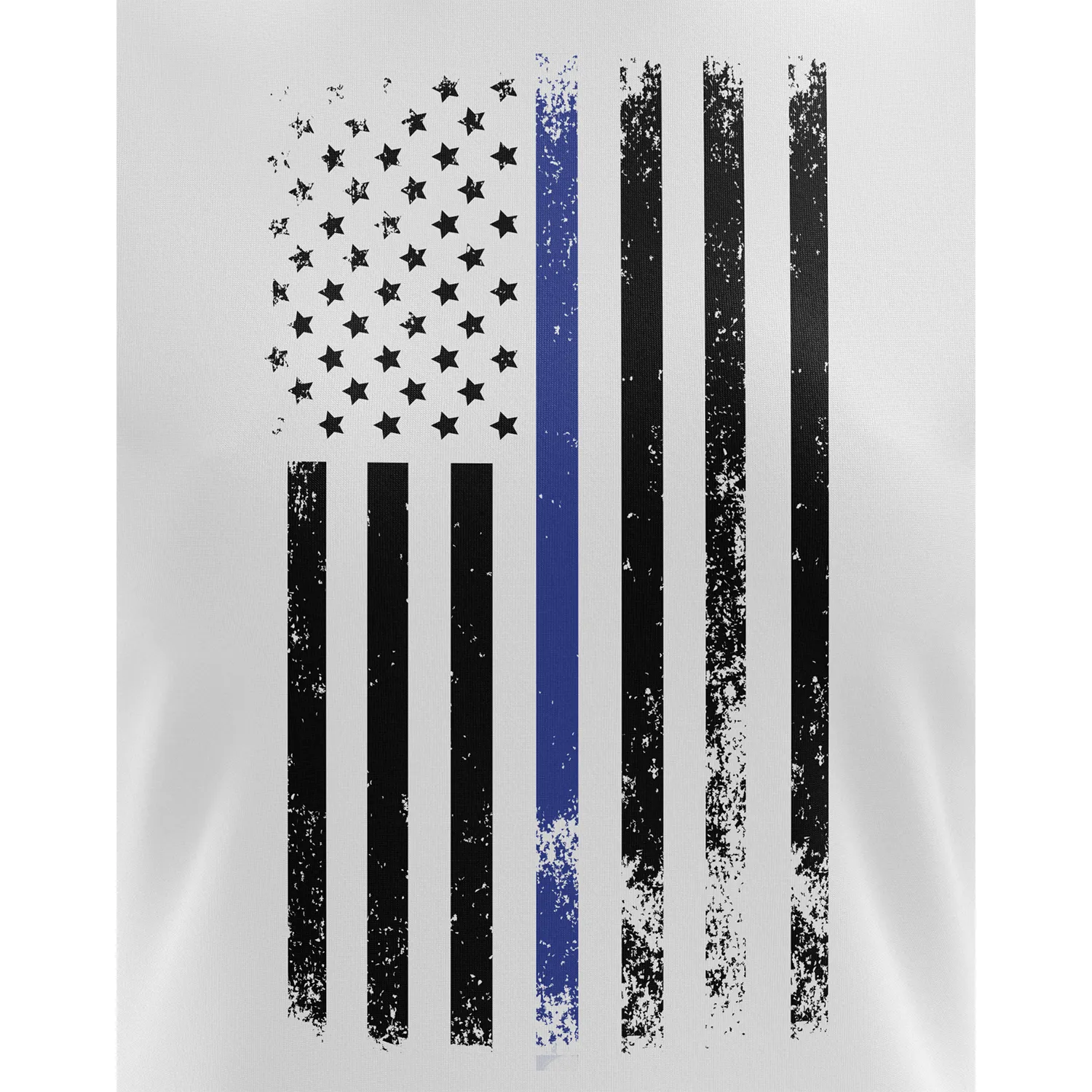 American Flag Thin Blue Line Women's Short Sleeve Shirt