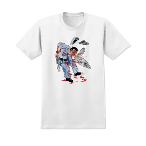 Anti Hero Skateboards Pigeon Attack Tee Shirt - White