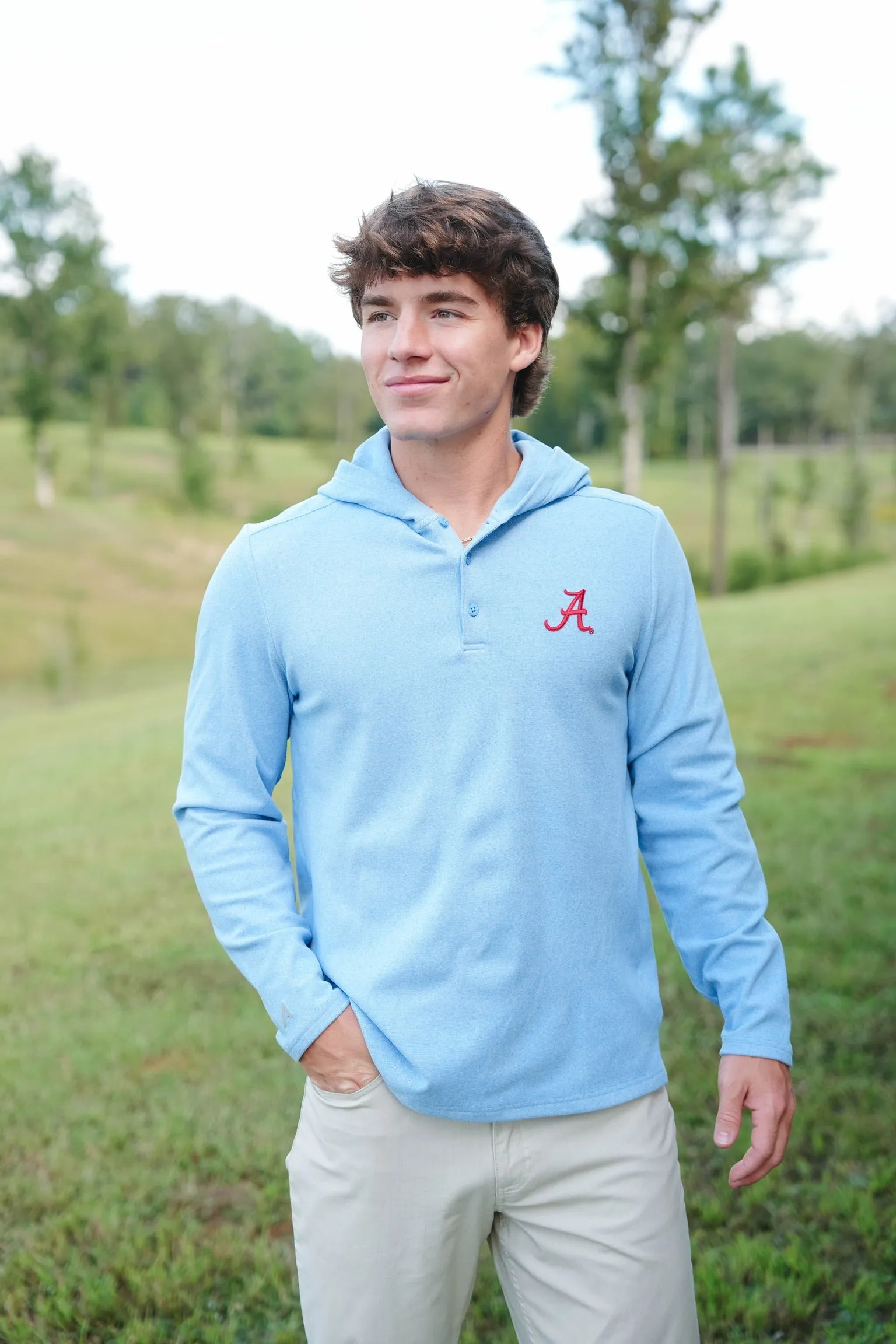 Antigua Dedicated Hooded Henley "A"