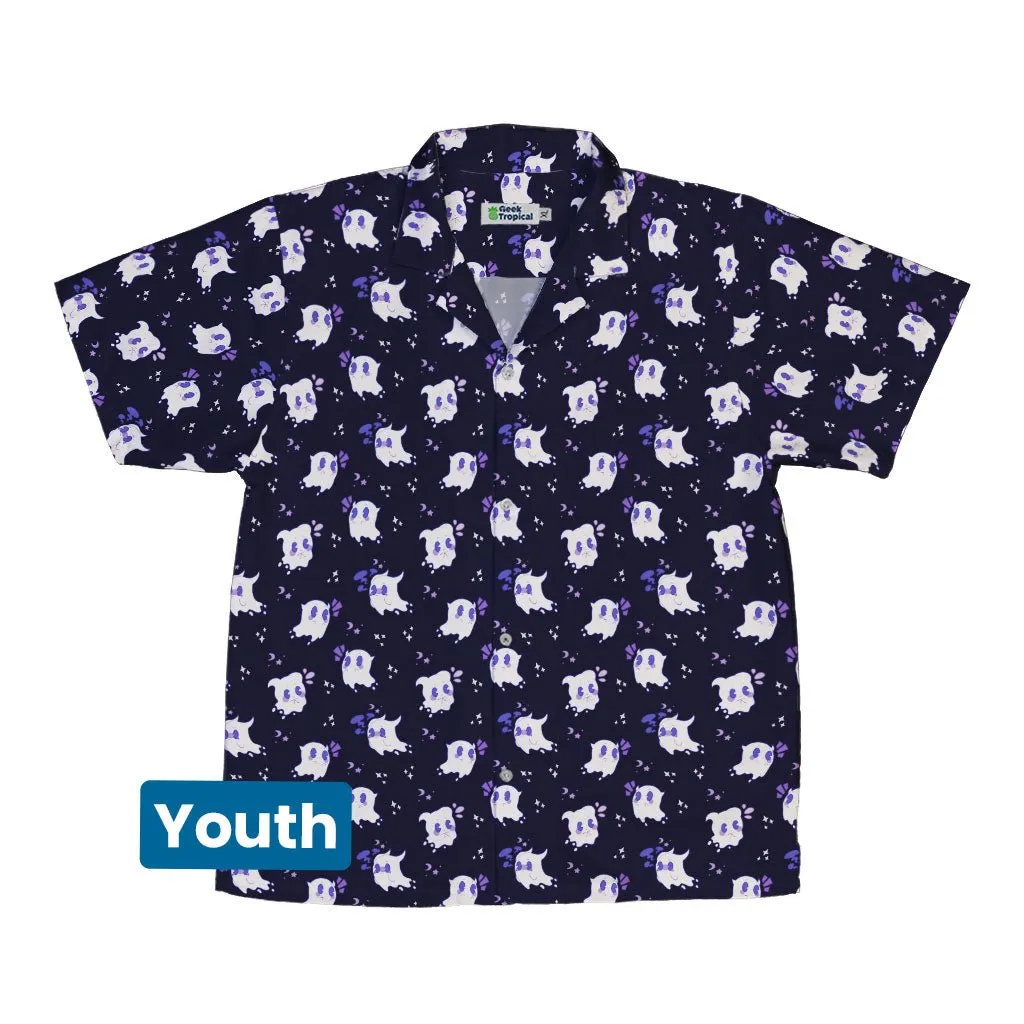 Anxious Ghosts Purple Youth Hawaiian Shirt