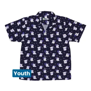 Anxious Ghosts Purple Youth Hawaiian Shirt