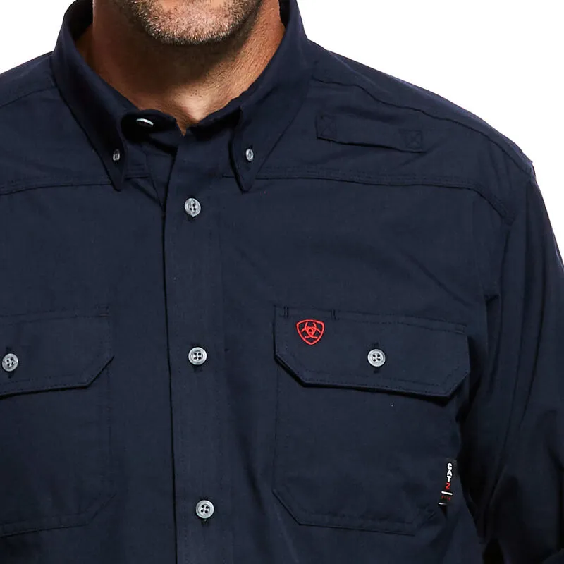 Ariat, FR Featherlight Work Shirt, 10022899, Navy