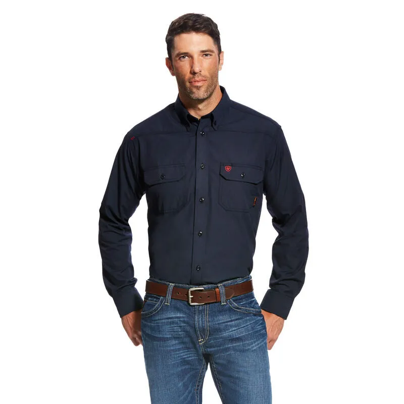 Ariat, FR Featherlight Work Shirt, 10022899, Navy