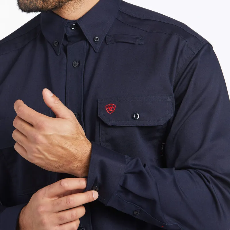 Ariat, FR Solid Work Shirt, 10018816, Navy