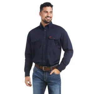 Ariat, FR Solid Work Shirt, 10018816, Navy