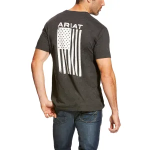 Ariat Men's Freedom Flag Short Sleeve T-Shirt - Grey