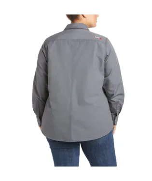 Ariat, Women's FR Featherlight Work Shirt, 10030335 & 10030336, Gunmetal & Khaki