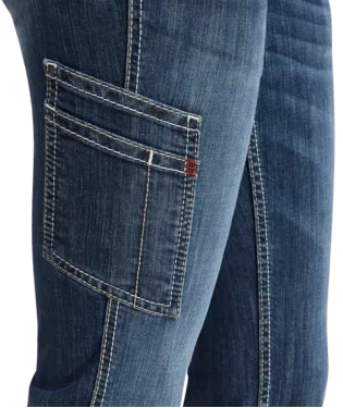 Ariat, Women's FR Perfect Rise DuraLight Stretch Cell Phone Straight Jean, 10043155, Lazuli