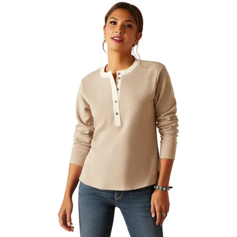 Ariat Women's Savannah Tan Prairie Henley