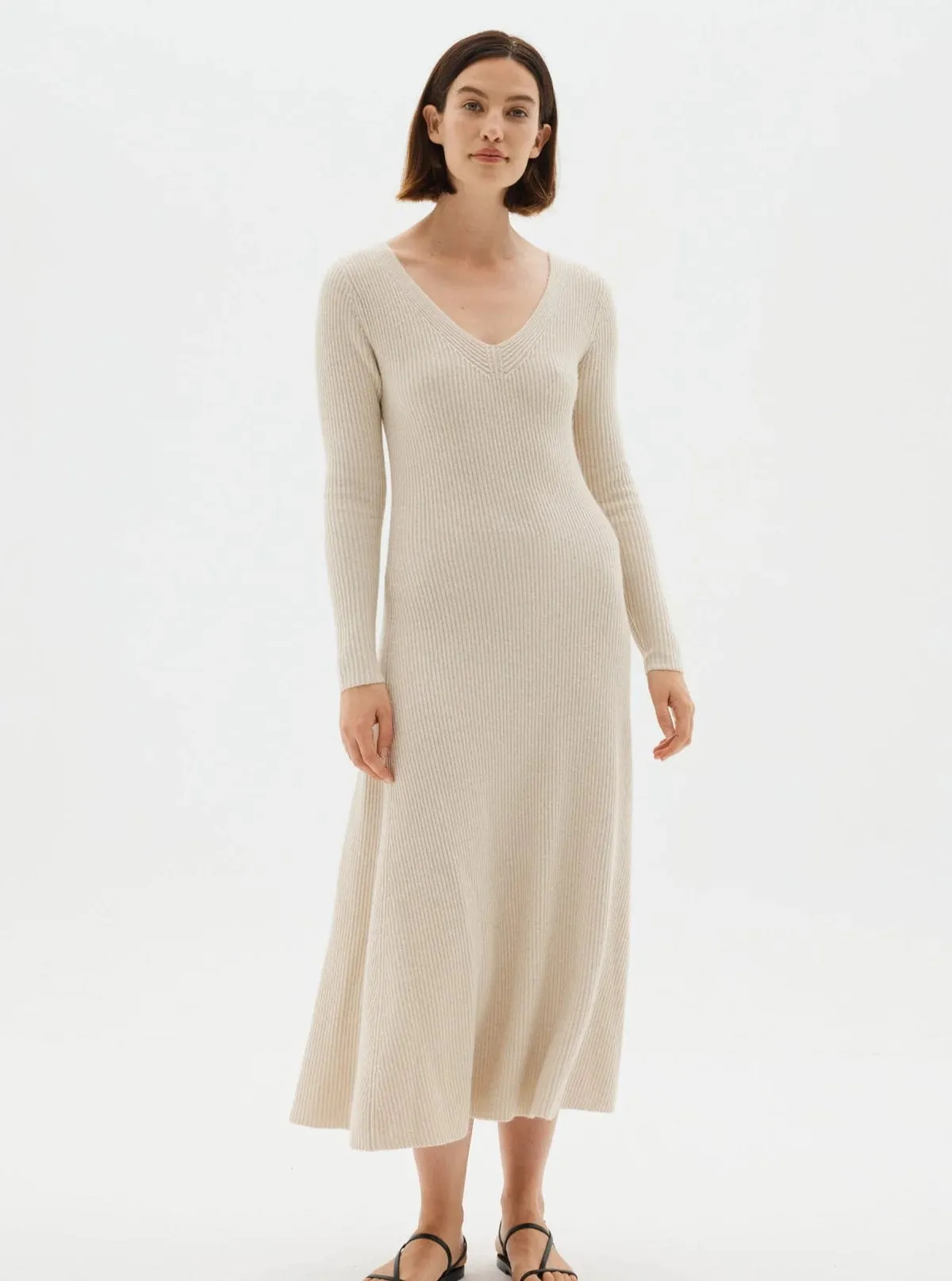 Assembly Label | Gloria Knit Dress - Oat Marle