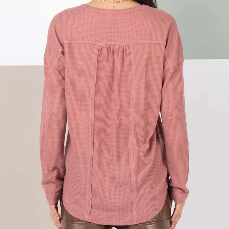 Babydoll Long Sleeve Henley