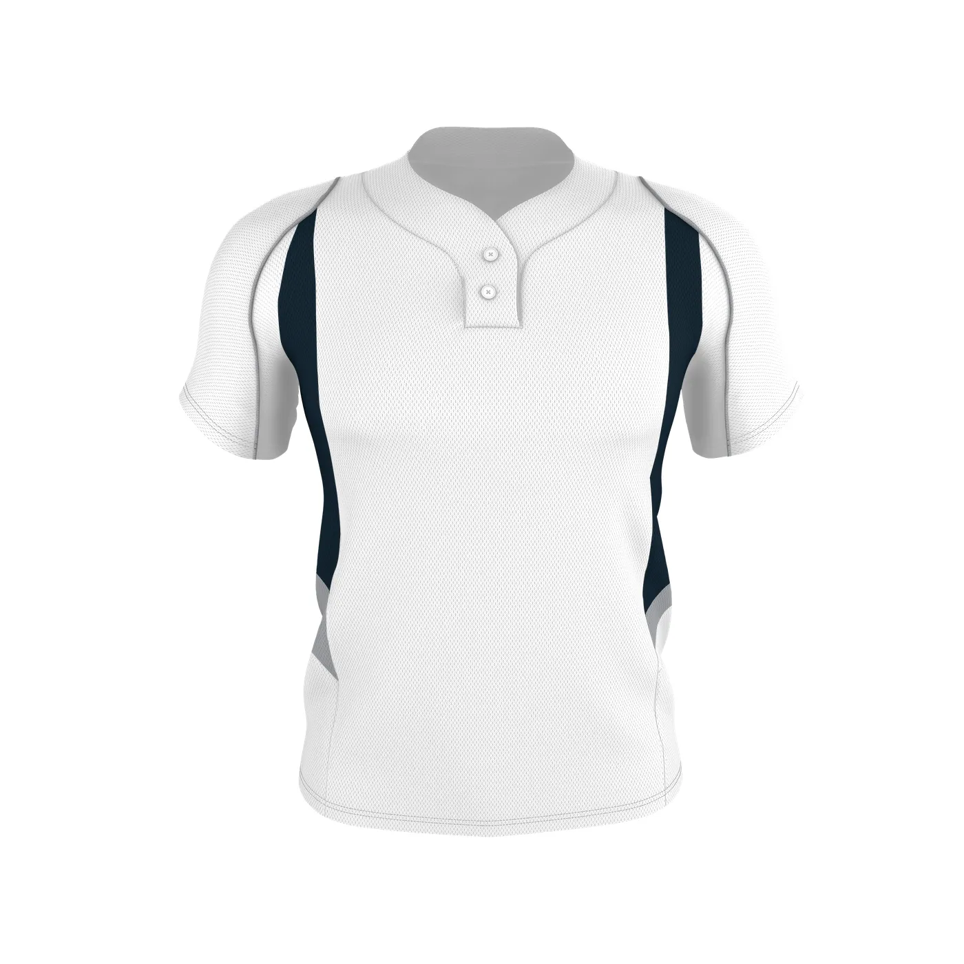 Badger Sport Adult 2 Button Henley Baseball Jersey, Sizes 2XL-4XL