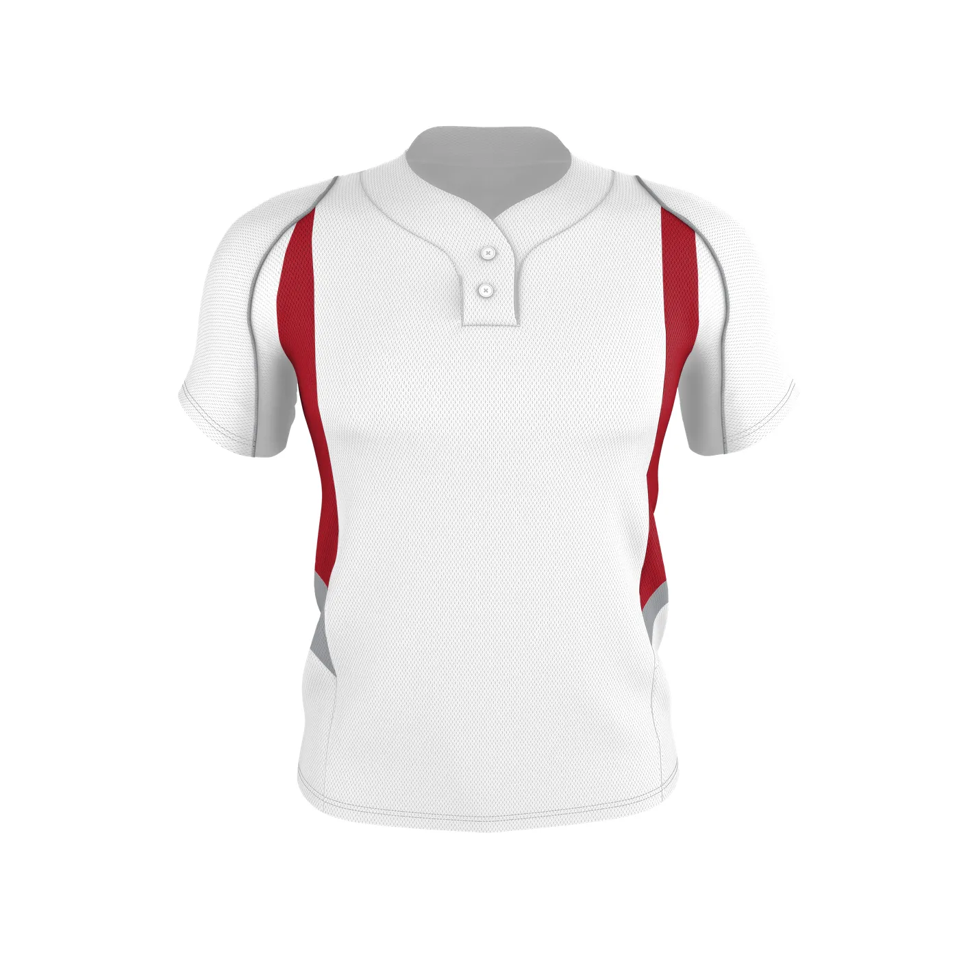 Badger Sport Adult 2 Button Henley Baseball Jersey, Sizes 2XL-4XL