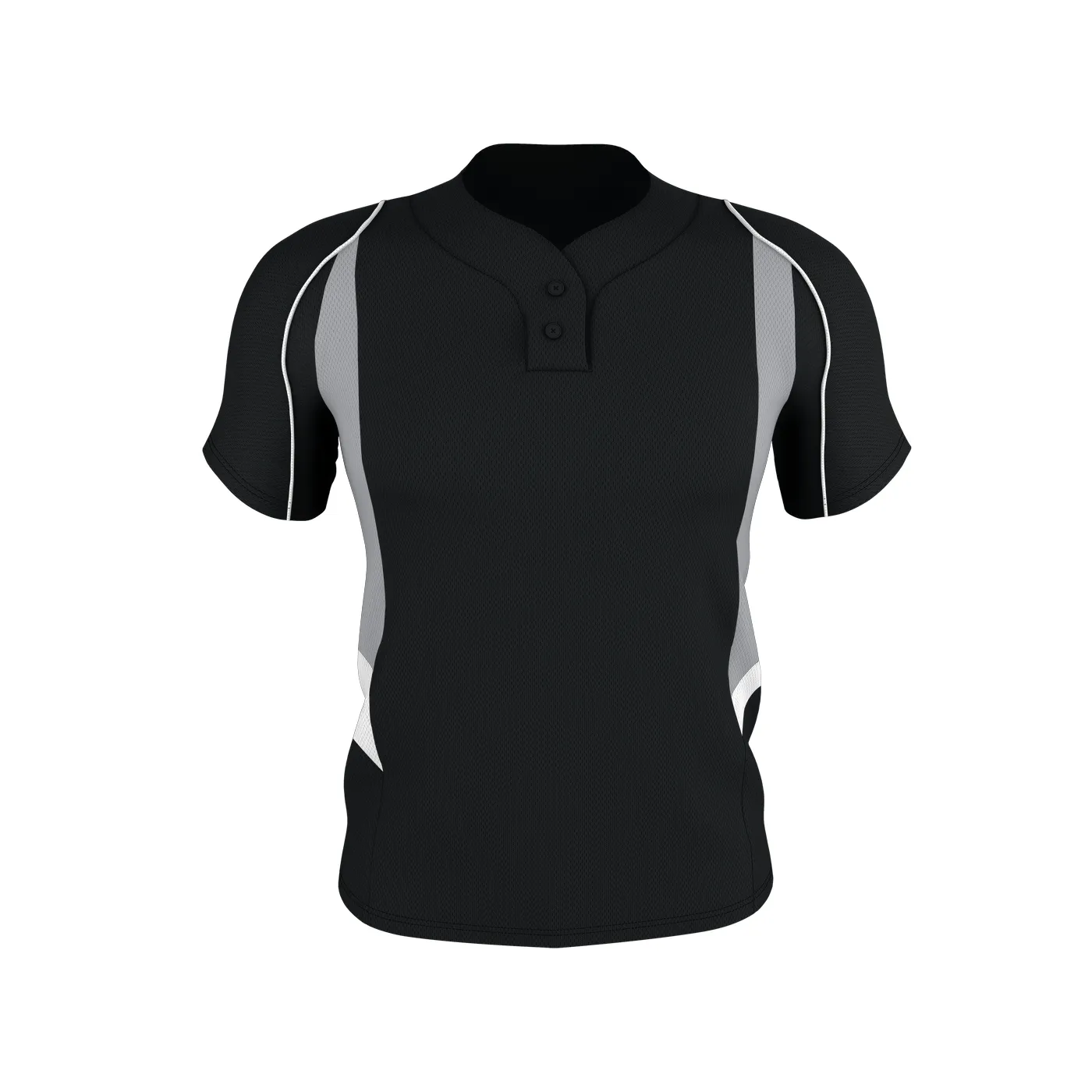 Badger Sport Adult 2 Button Henley Baseball Jersey, Sizes 2XL-4XL