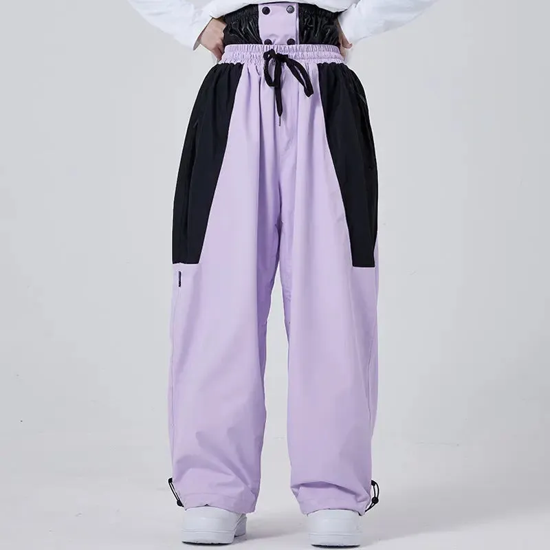 Baggy Ski Snow Pants High Waist Insulated Sportswear