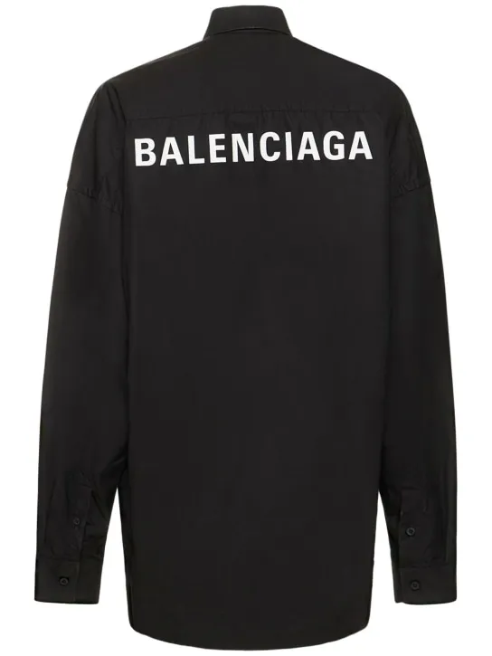 Balenciaga   Cocoon cotton poplin shirt 