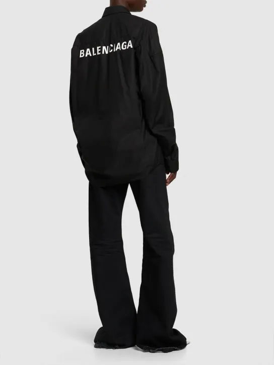 Balenciaga   Cocoon cotton poplin shirt 