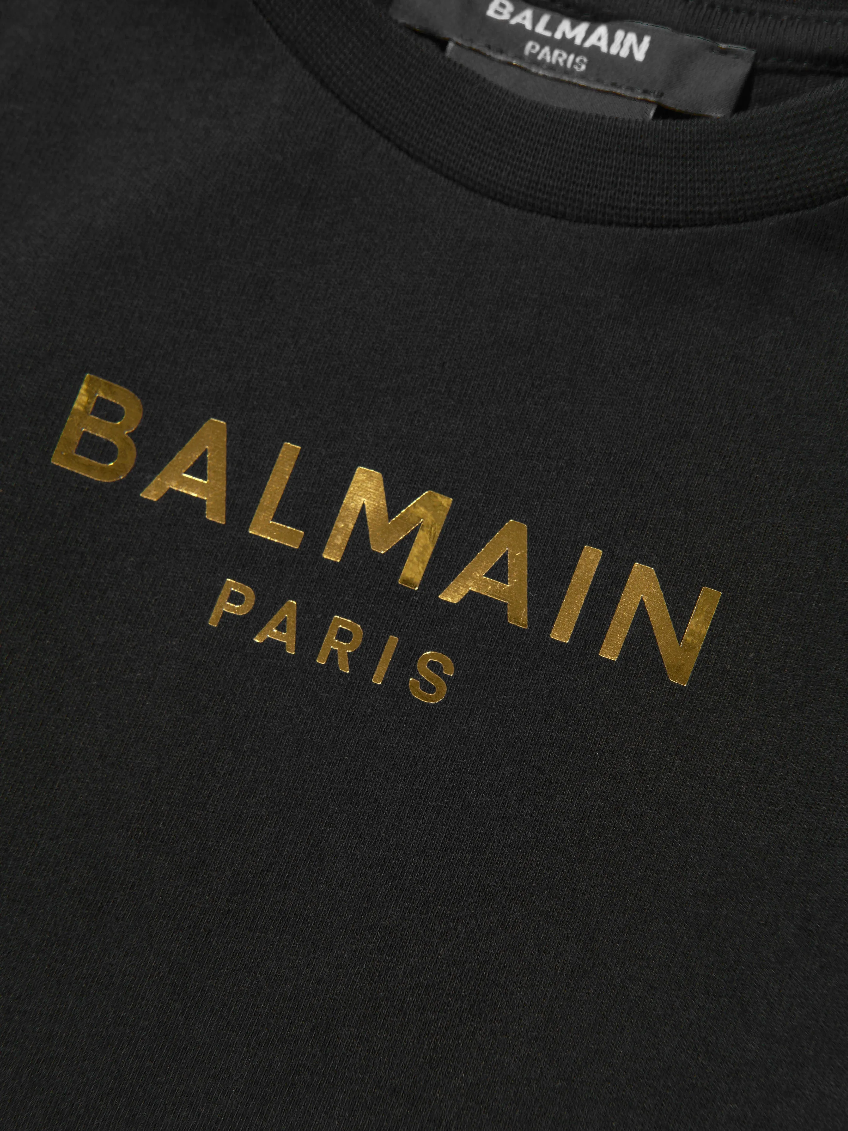 Balmain Baby Logo T-Shirt in Black