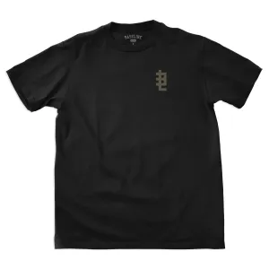 Baseline - Diagonals Tee (Black/Metallic Gold)