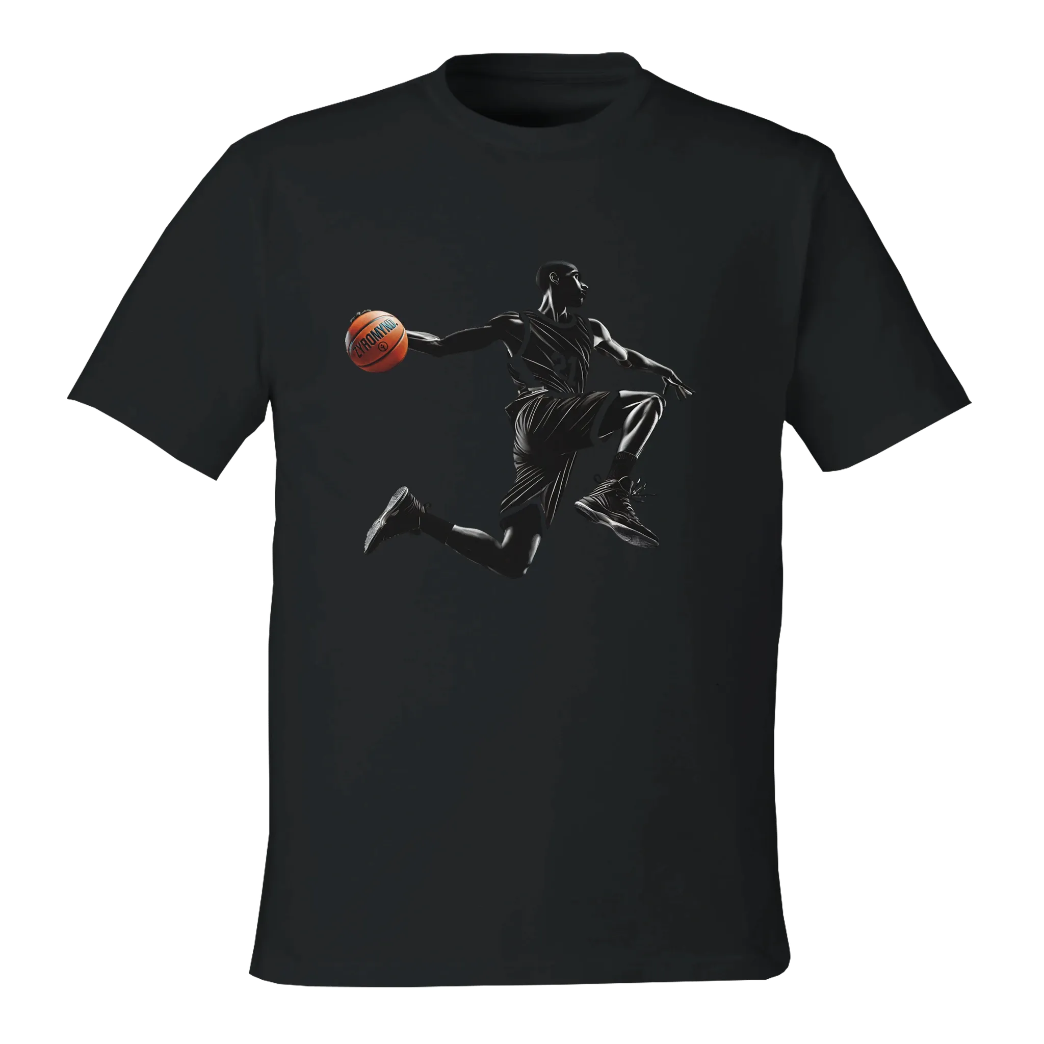 Basketball Player Mid-Air, Unisex Reclaimist Crewneck T-Shirt | Econscious EC1070