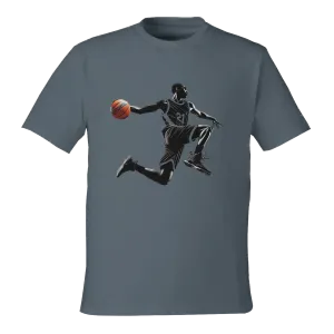 Basketball Player Mid-Air, Unisex Reclaimist Crewneck T-Shirt | Econscious EC1070