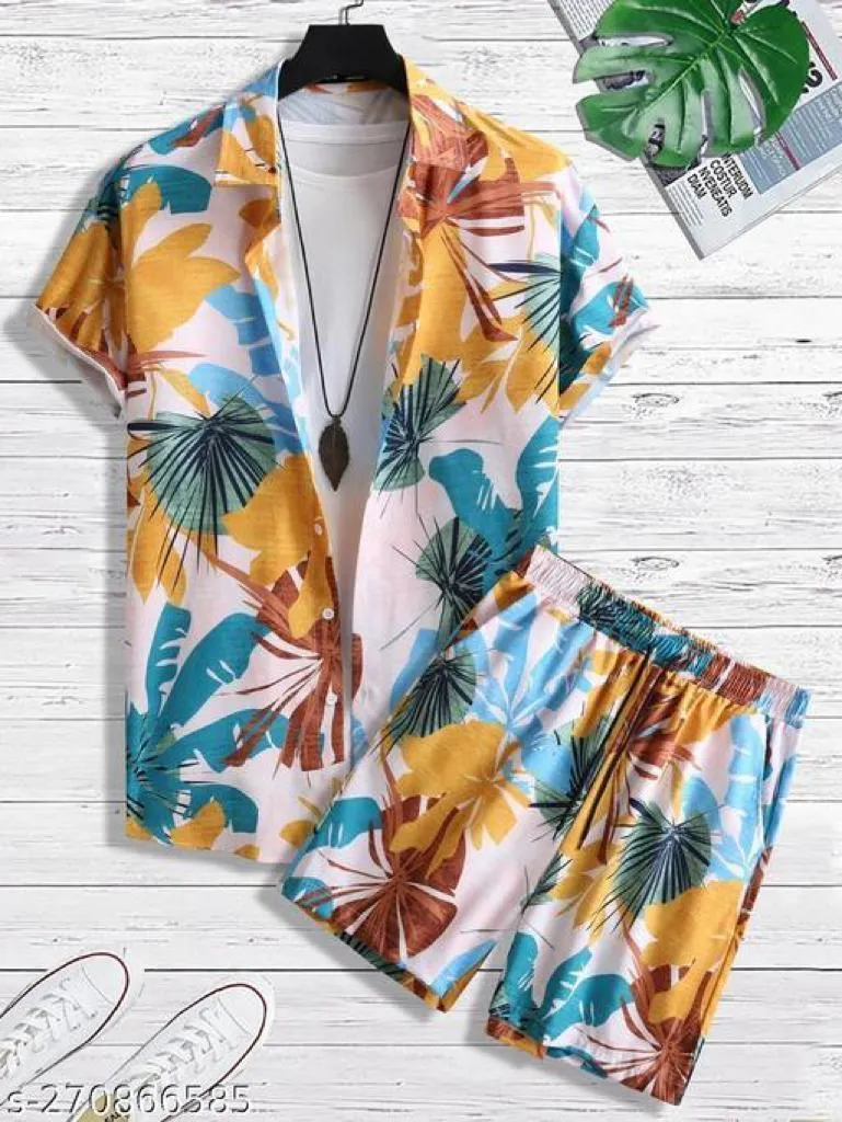 Beach Wear Summer Wear Shirt Short Set