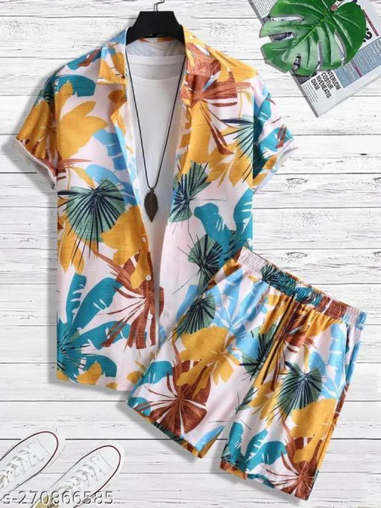 Beach Wear Summer Wear Shirt Short Set