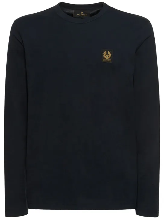 Belstaff   Logo cotton jersey l/s t-shirt 