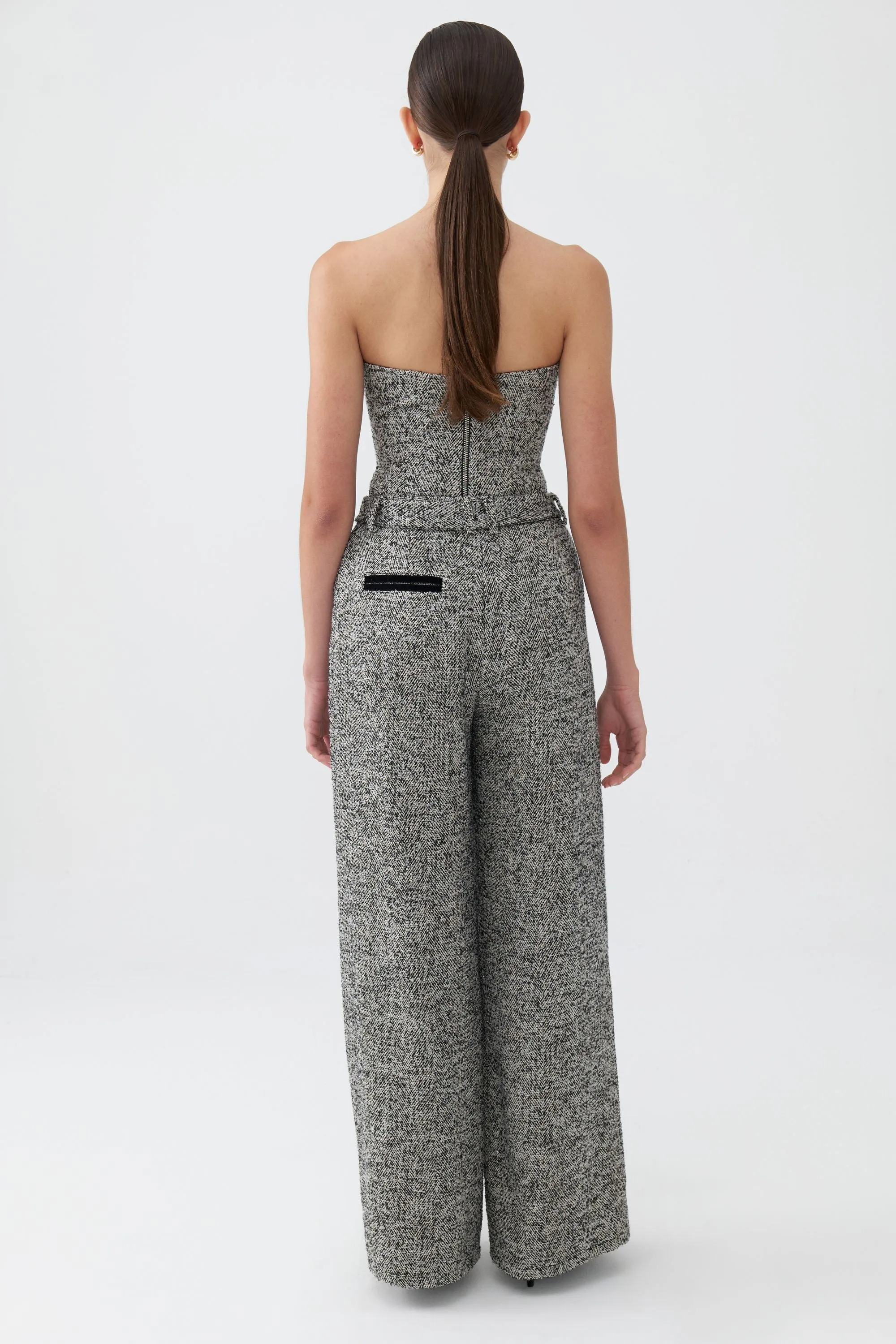 Belted High Waist Pants