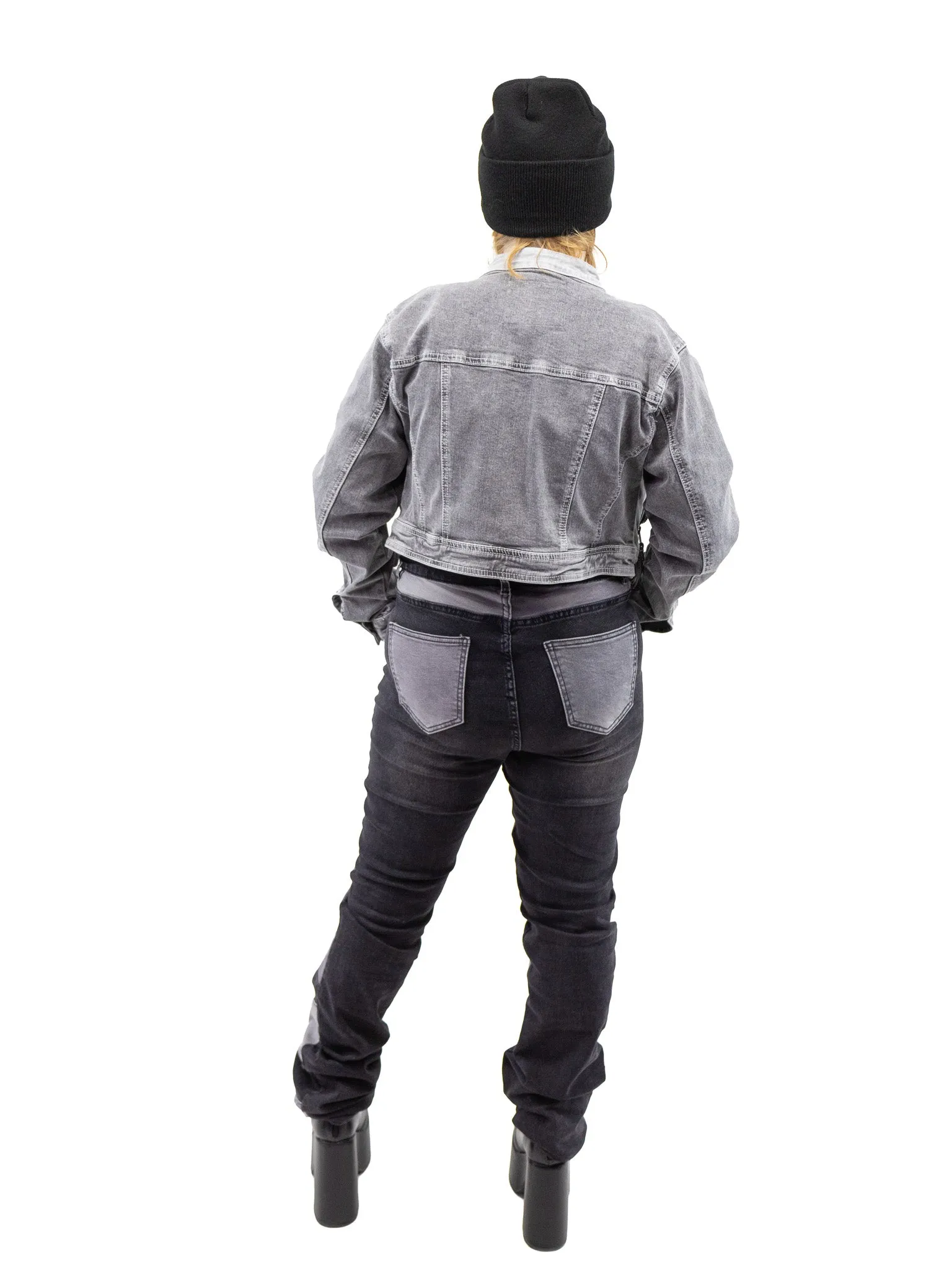 Bikerider Patchwork Denim Jacket