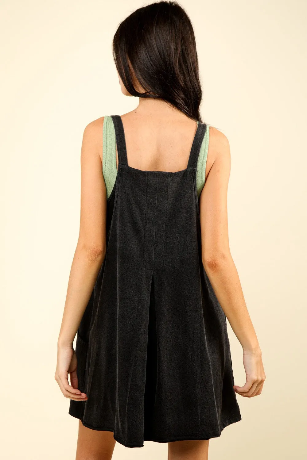 Black Comfy Knit Mini Dress w/ Shorts